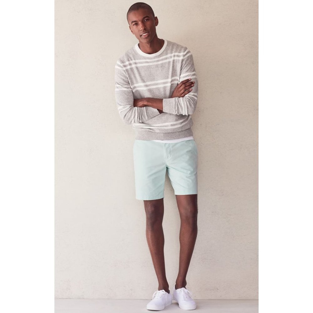 SOLd BONOBOS Mens Aqua Blue Stretch Washed Chino 7 inch Shorts Sz 31 NWT - Picture 7 of 13